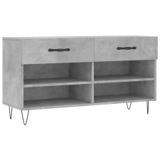 vidaXL betonszürke műfa cipőpolc 102 x 35 x 55 cm (829736) bútor