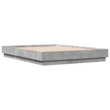 vidaXL betonszürke szerelt fa ágykeret 120 x 190 cm (3209887) ágy és ágykellék