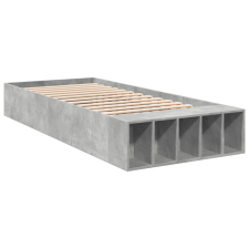 vidaXL betonszürke szerelt fa ágykeret 90 x 200 cm ágy és ágykellék