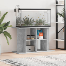 vidaXL Betonszürke szerelt fa akváriumi állvány 100x40x60 cm halfelszerelések