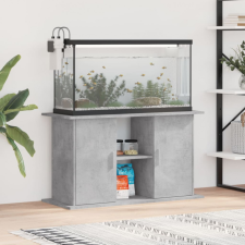 vidaXL Betonszürke szerelt fa akváriumi állvány 101x41x58 cm halfelszerelések