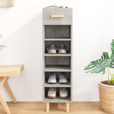 vidaXL betonszürke szerelt fa cipősszekrény 30 x 35 x 105 cm bútor
