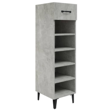 vidaXL betonszürke szerelt fa cipősszekrény 30 x 35 x 105 cm (812811) bútor