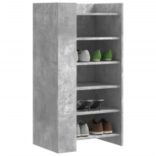 vidaXL betonszürke szerelt fa cipősszekrény 52 x 37,5 x 100 cm bútor