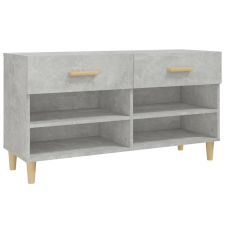 vidaXL betonszürke szerelt fa cipőszekrény 102x35x55 cm (812820) bútor