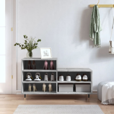 vidaXL betonszürke szerelt fa cipőszekrény 102x36x60 cm bútor