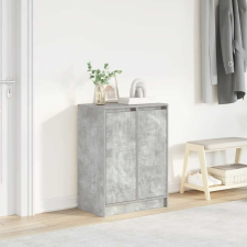 vidaXL betonszürke szerelt fa cipőszekrény 57x34x76 cm bútor