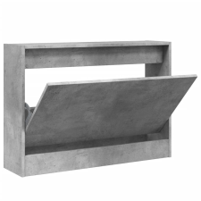 vidaXL betonszürke szerelt fa cipőszekrény 80 x 21 x 57 cm (839913) bútor
