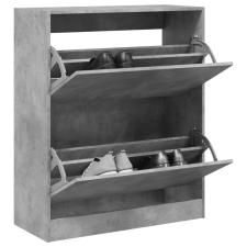 vidaXL betonszürke szerelt fa cipőszekrény 80 x 34 x 96,5 cm bútor