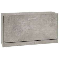 vidaXL betonszürke szerelt fa cipőtároló pad 80x24x45 cm (342642) bútor