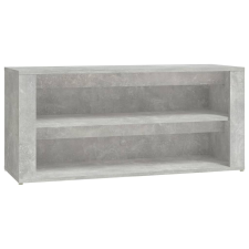 vidaXL betonszürke szerelt fa cipőtartó 100x35x45 cm (816908) bútor