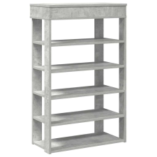 vidaXL betonszürke szerelt fa cipőtartó 60x30x98 cm (859926) bútor