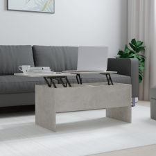 vidaXL betonszürke szerelt fa dohányzóasztal 102 x 50,5 x 46,5 cm bútor