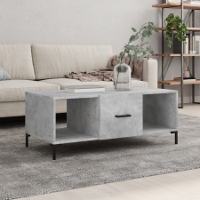 vidaXL betonszürke szerelt fa dohányzóasztal 102 x 50 x 40 cm bútor