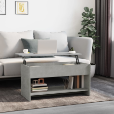 vidaXL betonszürke szerelt fa dohányzóasztal 102x50x52,5 cm bútor
