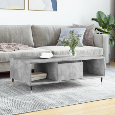 vidaXL betonszürke szerelt fa dohányzóasztal 104 x 60 x 35 cm bútor