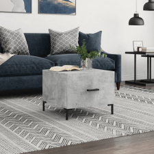 vidaXL betonszürke szerelt fa dohányzóasztal 50 x 50 x 40 cm bútor