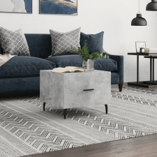 vidaXL betonszürke szerelt fa dohányzóasztal 50 x 50 x 40 cm bútor