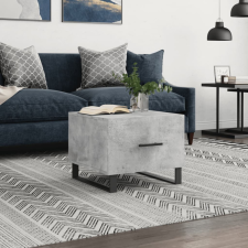 vidaXL betonszürke szerelt fa dohányzóasztal 50 x 50 x 40 cm bútor