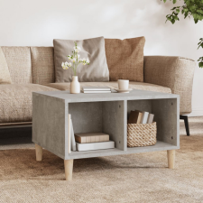 vidaXL betonszürke szerelt fa dohányzóasztal 60 x 50 x 36,5 cm bútor