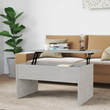 vidaXL betonszürke szerelt fa dohányzóasztal 80 x 50,5 x 41,5 cm bútor
