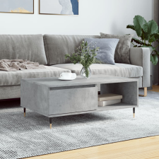 vidaXL betonszürke szerelt fa dohányzóasztal 90 x 60 x 35 cm bútor