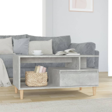 vidaXL betonszürke szerelt fa dohányzóasztal 90x49x45 cm bútor