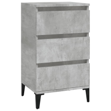 vidaXL betonszürke szerelt fa éjjeliszekrény 40x35x70 cm (819672) bútor