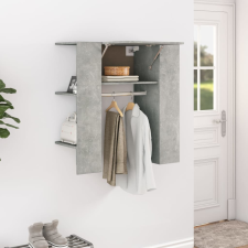 vidaXL betonszürke szerelt fa előszobaszekrény 97,5 x 37 x 99 cm bútor