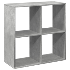 vidaXL betonszürke szerelt fa elválasztó könyvespolc 69,5x29x69,5 cm (858006) bútor