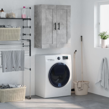 vidaXL betonszürke szerelt fa fali szekrény 69,5 x 34 x 90 cm bútor