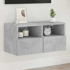 vidaXL betonszürke szerelt fa fali TV-szekrény 60 x 30 x 30 cm bútor