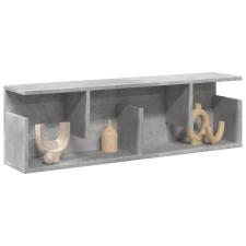 vidaXL betonszürke szerelt fa faliszekrény 100 x 20 x 30 cm bútor