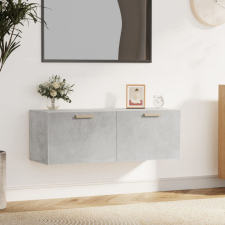 vidaXL Betonszürke szerelt fa faliszekrény 100 x 36,5 x 35 cm bútor