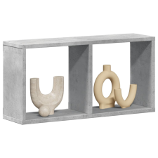 vidaXL betonszürke szerelt fa faliszekrény 60 x 16 x 30 cm bútor