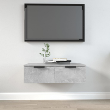 vidaXL Betonszürke szerelt fa faliszekrény 68 x 30 x 20 cm bútor
