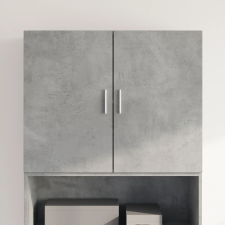 vidaXL betonszürke szerelt fa faliszekrény 80 x 42,5 x 64 cm bútor