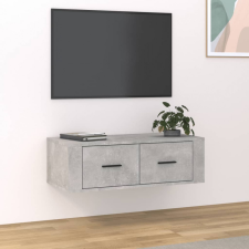 vidaXL betonszürke szerelt fa függő TV-szekrény 80 x 36 x 25 cm bútor