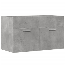 vidaXL betonszürke szerelt fa fürdőszobai mosdószekrény 90x38,5x46 cm (856214) fürdőszoba bútor