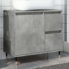 vidaXL betonszürke szerelt fa fürdőszobaszekrény 65 x 33 x 60 cm fürdőszoba bútor