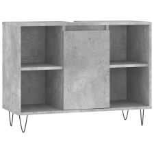 vidaXL betonszürke szerelt fa fürdőszobaszekrény 80 x 33 x 60 cm (831632) fürdőszoba bútor