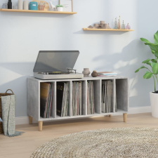 vidaXL Betonszürke szerelt fa hanglemezszekrény 100 x 38 x 48 cm bútor