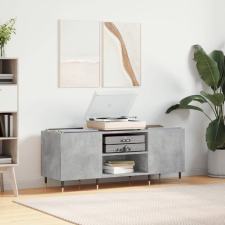 vidaXL betonszürke szerelt fa hanglemezszekrény 121x38x48 cm bútor