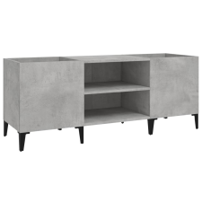 vidaXL betonszürke szerelt fa hanglemezszekrény 121x38x48 cm (831937) bútor