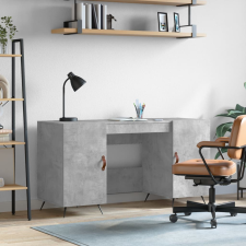vidaXL betonszürke szerelt fa íróasztal 140 x 50 x 75 cm íróasztal