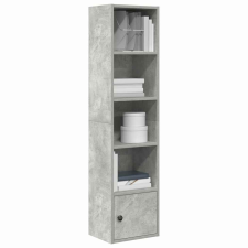 vidaXL betonszürke szerelt fa könyvespolc 31x24x127 cm bútor