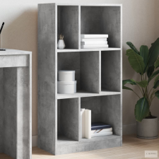 vidaXL Betonszürke szerelt fa könyvespolc 57 x 28,5 x 107,5 cm bútor