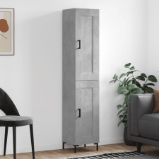 vidaXL betonszürke szerelt fa magasszekrény 34,5x34x180 cm bútor