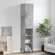 vidaXL betonszürke szerelt fa magasszekrény 34,5x34x180 cm bútor