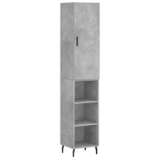 vidaXL betonszürke szerelt fa magasszekrény 34,5x34x180 cm (3198997) bútor